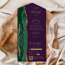 Search for purple green wedding invitations Qr code