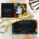 Search for pop art business cards Makeup artist