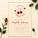 Search for cherry bridal shower invitations Fruit