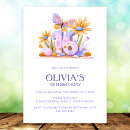 Search for purple butterfly sweet 16 invitations Floral