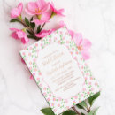 Search for rose bridal shower invitations Pink