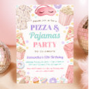 Search for pizza invitations Pajama party
