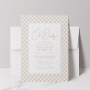 Search for gingham baby shower invitations Gender neutral