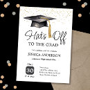 Search for hats off party invitations Graduate
