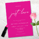 Search for fancy pink invitations Nothing fancy just love