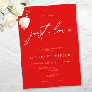Search for red bridal shower invitations Typography