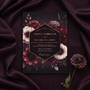 Search for velvet invitations Burgundy