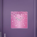 Search for hot pink clocks Chic