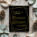Search for black tie invitations Black and gold