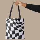 Search for black and white checkered bags Squares