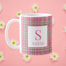 Search for tartan plaid mugs Pink