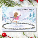 Search for ice skating christmas cards Dog