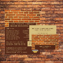 Search for brick layer business cards Handyman