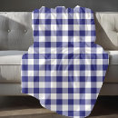 Search for blue and white check gingham blankets Farmhouse