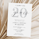 Search for wedding anniversary invitations Minimalist