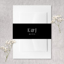 Search for wedding invitation belly bands Simple