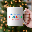 Search for world teachers day mugs World's best teacher