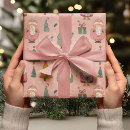 Search for pink santa wrapping paper Kids christmas