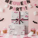 Search for pink pumpkin wrapping paper Ghost