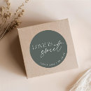 Search for love is sweet wedding stickers Modern