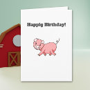 Search for pink pig birthday cards Kids