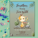 Search for baby boy 2nd birthday invitations Safari