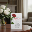 Search for red rose funeral invitations Celebration of life