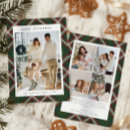 Search for green and red christmas cards Tartan