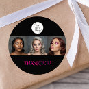 Search for pink black thank you stickers Typography