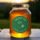 Search for honey jar wedding stickers Meant to bee