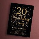 Search for 20th birthday invitations Modern