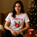 Search for gingerbread womens tshirts Red and green