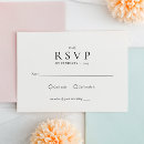 Search for clean rsvp cards Timeless