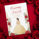 Search for bling quinceanera invitations Glitter gold