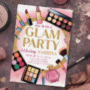 Search for teen spa party invitations Glitz and glam party