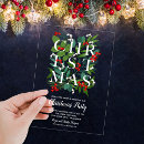 Search for contemporary christmas invitations Typography