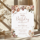 Search for floral 90th birthday invitations Ninety