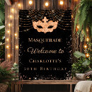 Search for masquerade party posters Black and gold