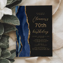 Search for blue 70th birthday invitations Seventieth