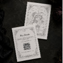 Search for halloween wedding enclosure cards Black and white