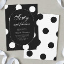 Search for milestone 60th birthday invitations Black and white