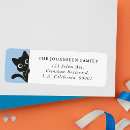 Search for family with cat return address labels Kitten