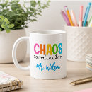 Search for funny back to school mugs Chaos coordinator