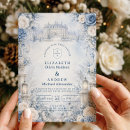 Search for snowy wedding invitations Icy blue