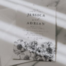 Search for white peony wedding invitations Black and white