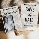 Search for newspaper birthday invitations Vintage retro