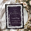 Search for dark purple quinceanera invitations For her
