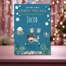 Search for jellyfish birthday invitations Boys