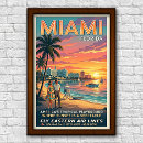 Search for florida keys vintage travel posters Miami