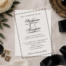 Search for aesthetic wedding invitations Black and white